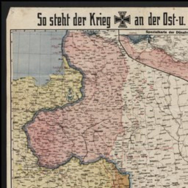 Ein gerahmtes Deutschland-Karte mit Text darauf in einem klassischen Photo-Rahmen.